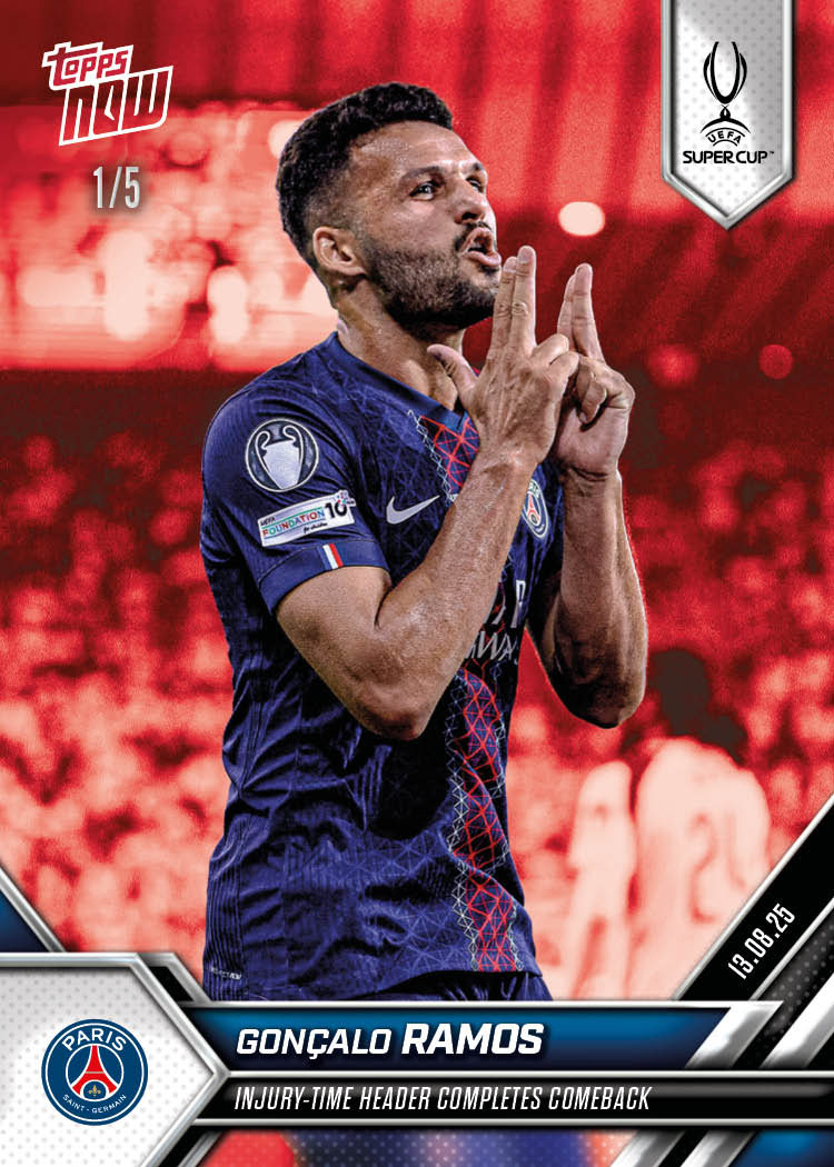 Gonçalo Ramos - 2025-26 UCL Topps NOW Card 3 - PR: 303 - Image 3
