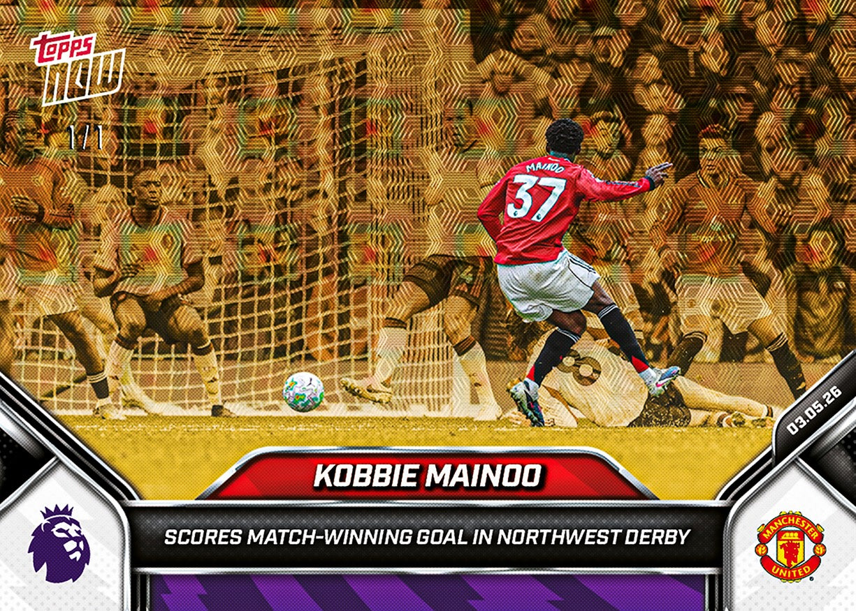 Kobbie Mainoo - 2025-26 Premier League Topps NOW - Card 186 - PR: 1801 - Image 2