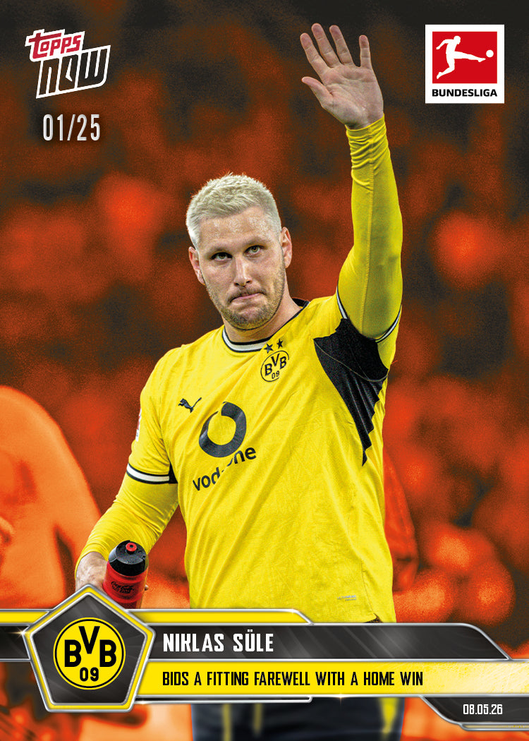 Niklas Süle - 2025-26 Bundesliga Topps NOW - Card 188 - PR: 192 - Image 5