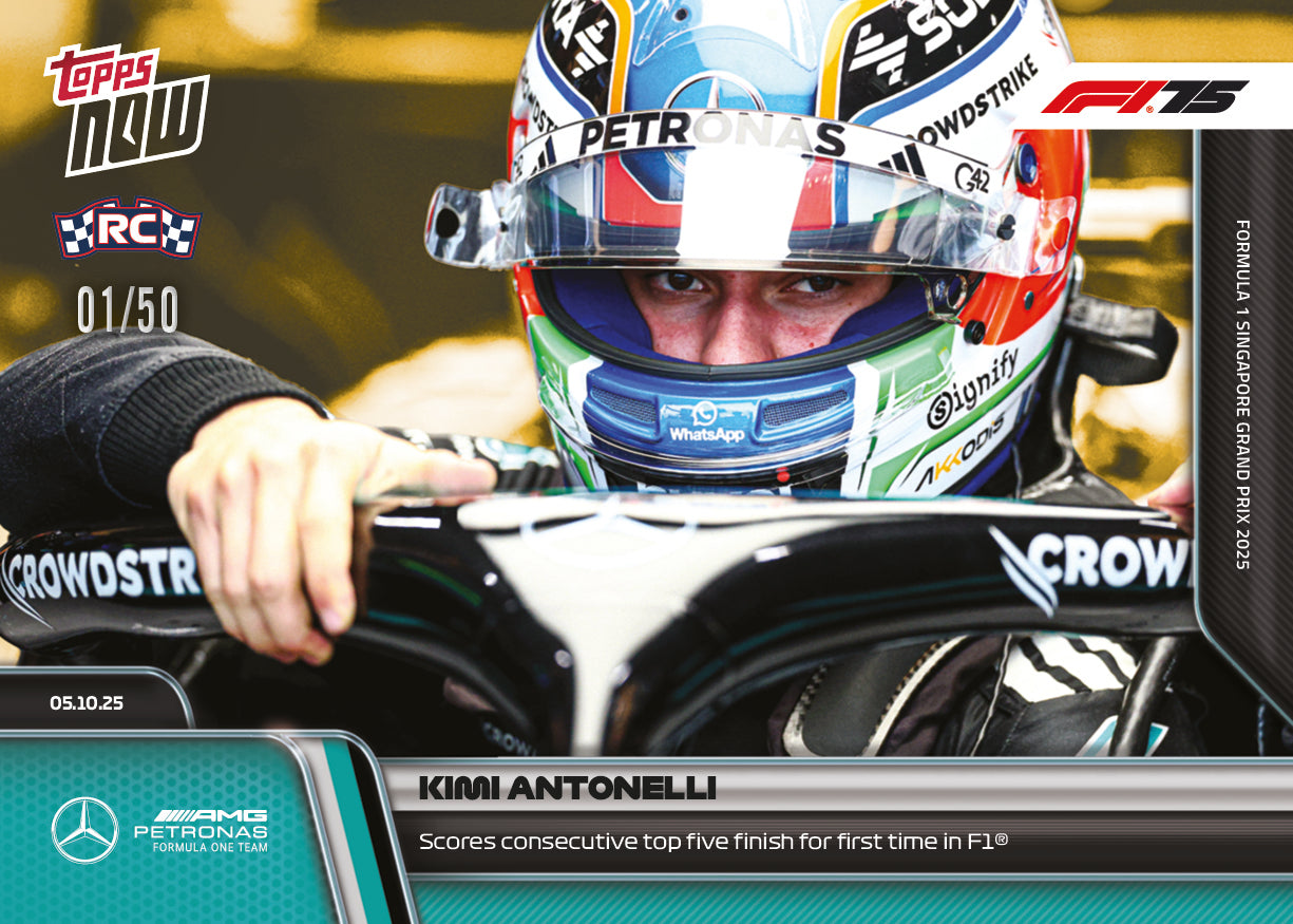 Kimi Antonelli - 2025 Formula 1 Topps NOW - Card 68 - PR: 2615 - Image 6