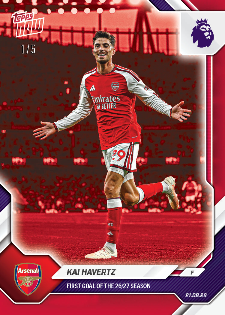 Kai Havertz - 2026-27 Premier League Topps NOW - Card 1 - PR: 2428 - Image 3