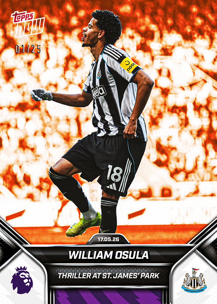 William Osula - 2025-26 Premier League Topps NOW - Card 194 - PR: 668 - Image 5