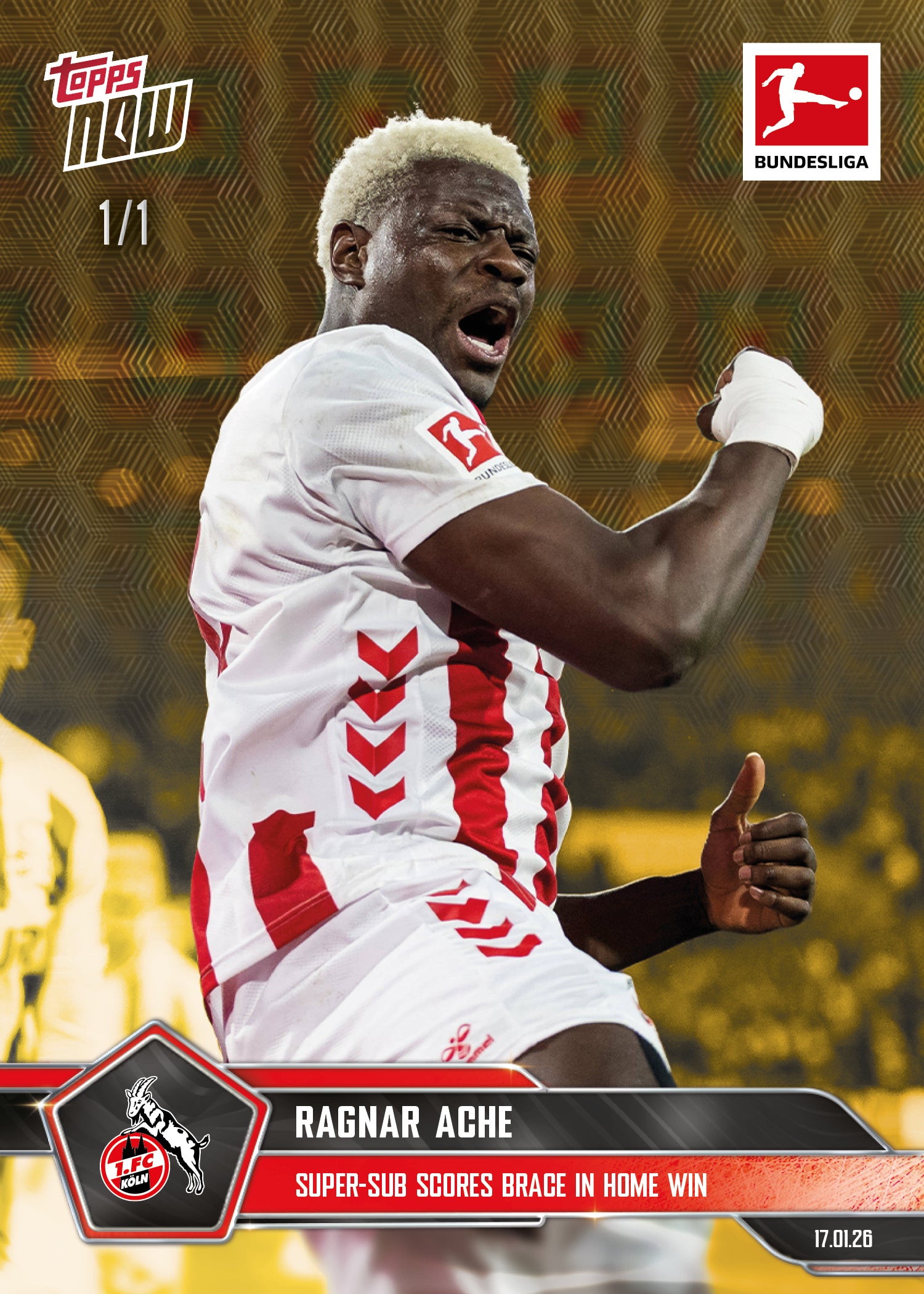 Ragnar Ache - 2025-26 Bundesliga Topps NOW - Card 101 - PR: 323 - Image 2