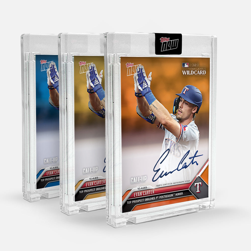 On-Card Autograph # to 99 or Lower - Evan Carter - 2023 MLB TOPPS NOW Card 964 - Image 2
