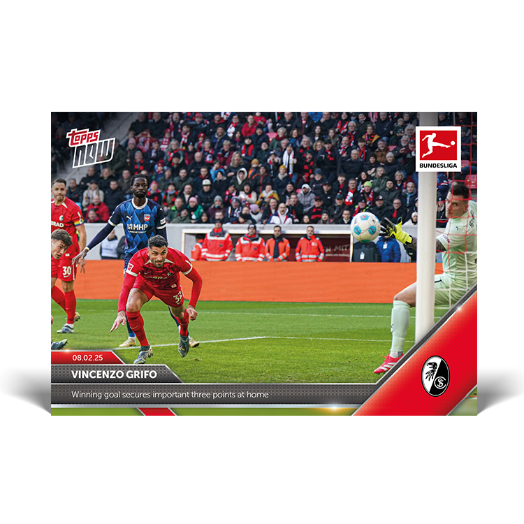 Vincenzo Grifo - Winning goal secures important three points at home - 24/25 Bundesliga Topps NOW Card 119 - PR: 46