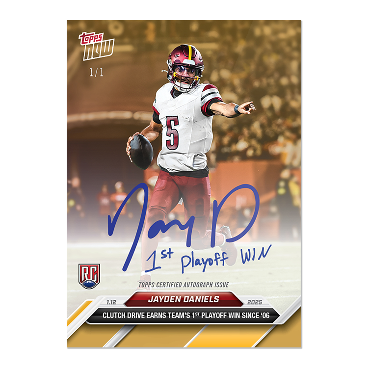 Alternative view of Jayden Daniels - 2024 Topps NOW Football - Card 22 - LOOK FOR AUTOS - PR: 16,537