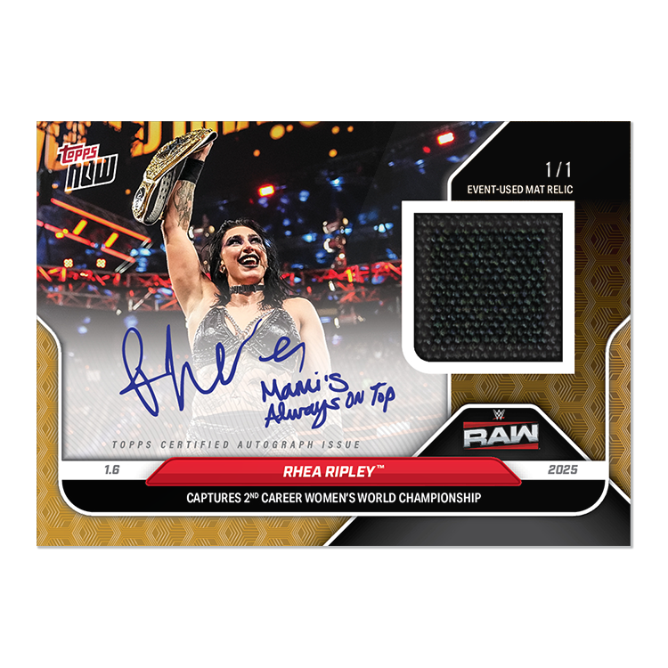 Rhea Ripley - 2025 WWE Topps NOW Card 5 - LOOK FOR AUTO-RELICS - PR: 6818 - Image 2