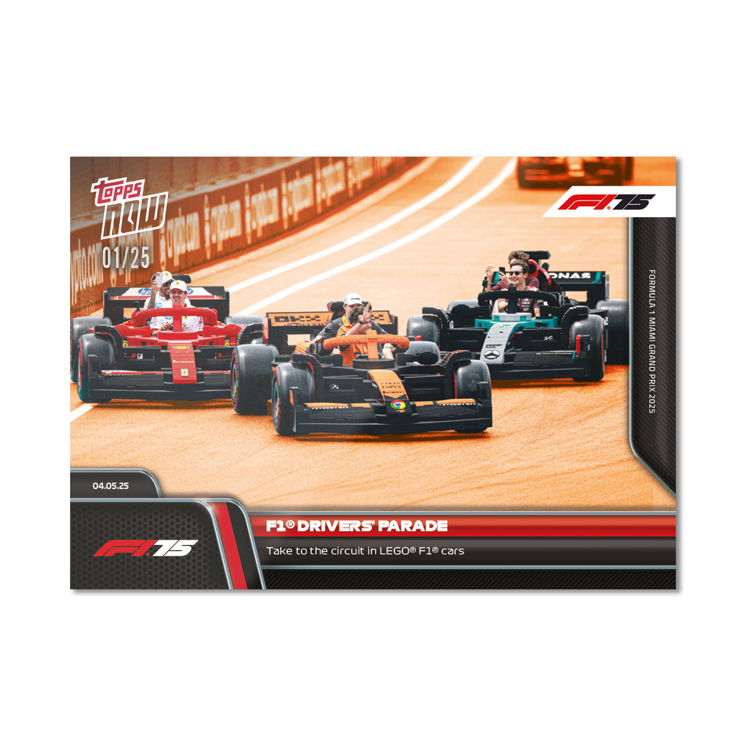 F1 Drivers' Parade - 2025 Formula 1 Topps NOW - Card 36 - PR: 2219 - Image 5