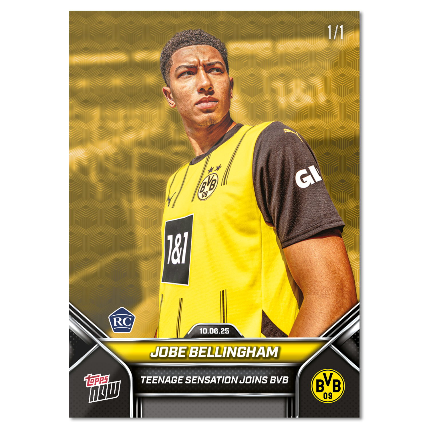 Jobe Bellingham - 2025-26 Borussia Dortmund Topps NOW - Card 1 - PR: 3313 - Image 3