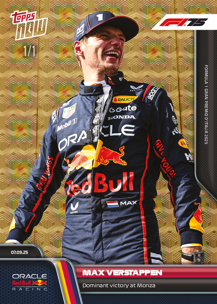 Max Verstappen - 2025 Formula 1 Topps NOW - Card 60 - PR: 3387 - Image 2