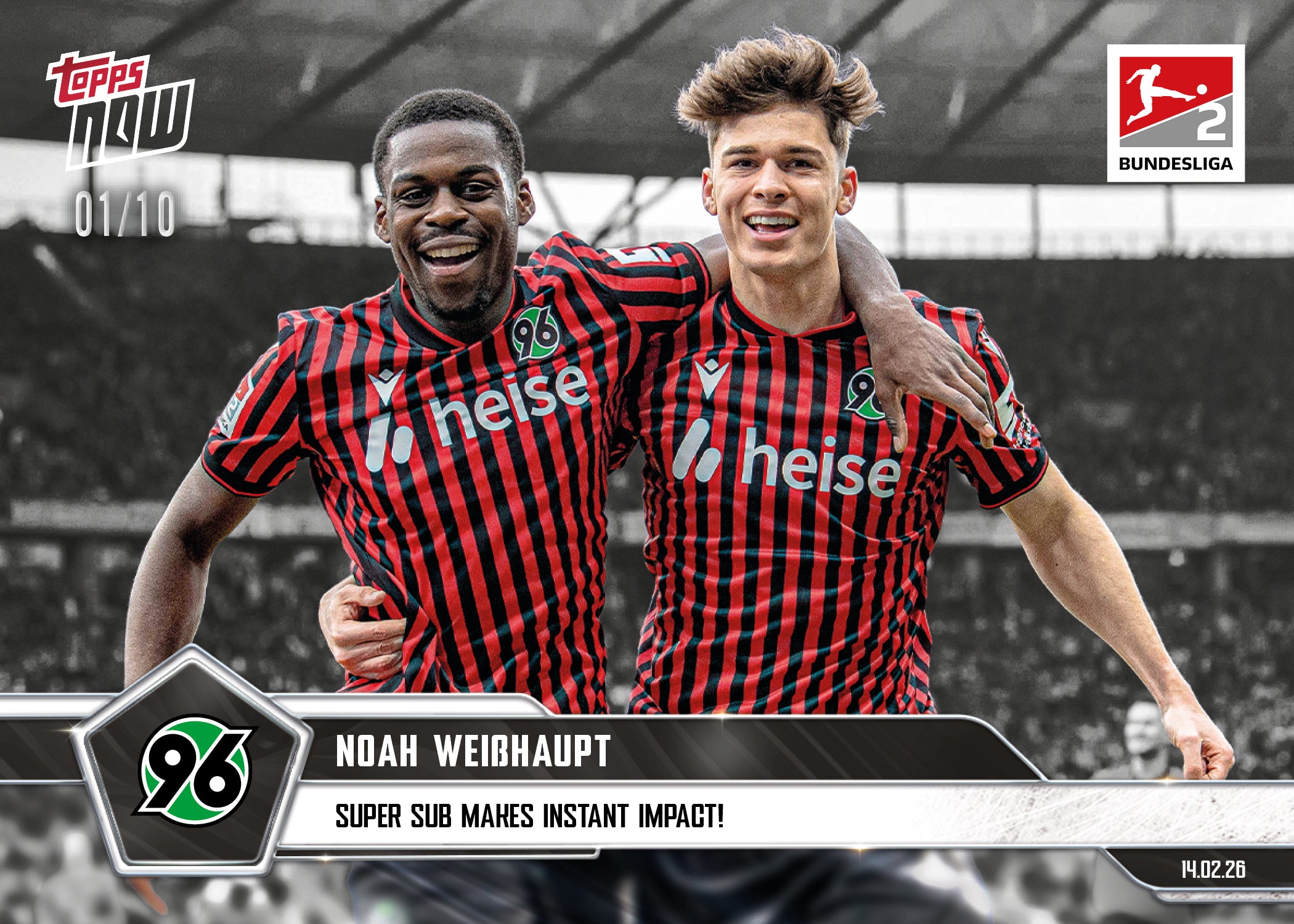 Noah Weißhaupt - 2025-26 Bundesliga Topps NOW - Card 124 - PR: 281 - Image 4