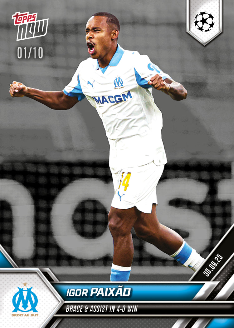 Igor Paixão - 2025-26 UCL Topps NOW - Card 26 - PR: 133 - Image 4