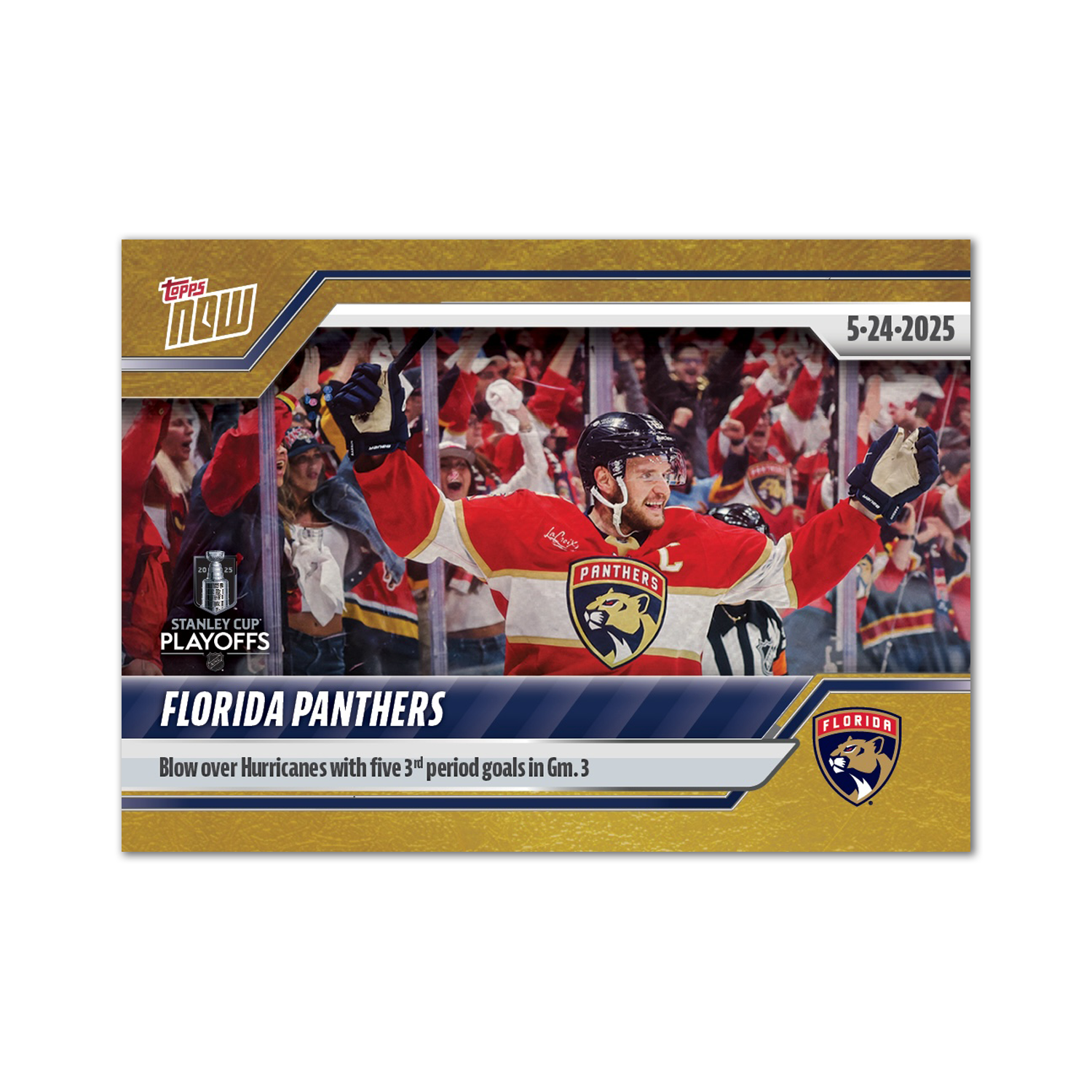 Florida Panthers - 2024-25 NHL Topps NOW - Sticker # 194 Pack - PR: 150 - Image 2