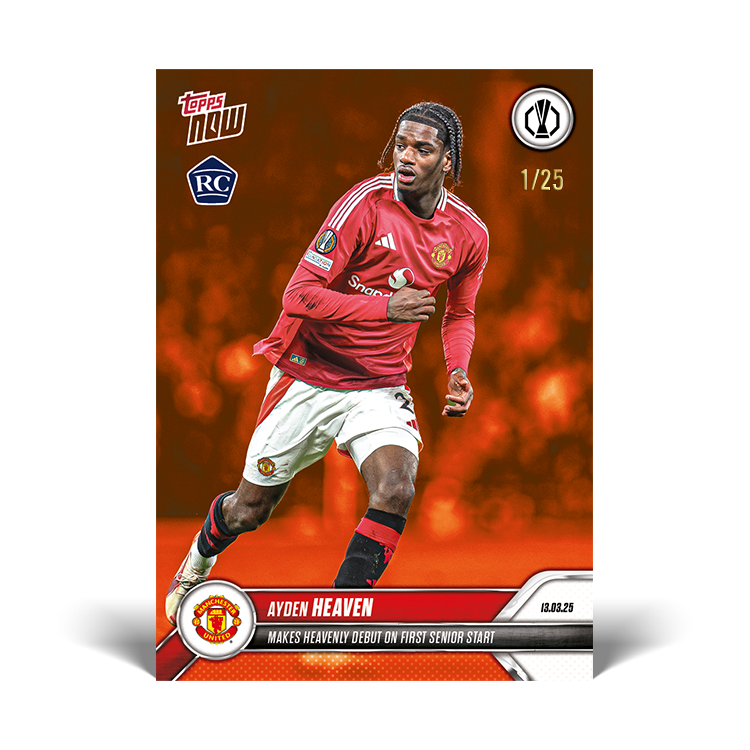 Ayden Heaven - 2024-25 UEL Topps NOW Card 25 - PR: 693 - Image 6