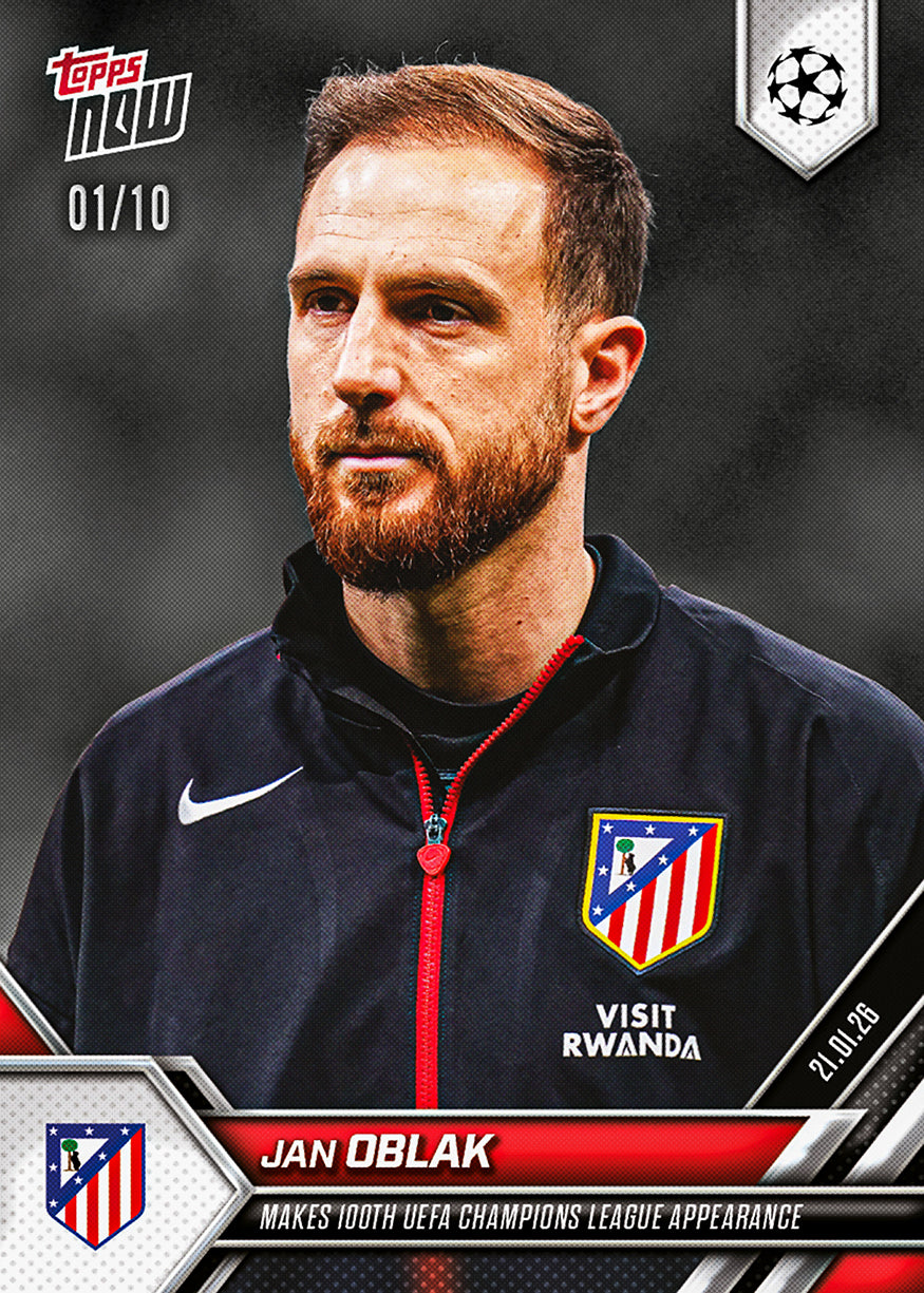 Jan Oblak - 2025-26 UCL Topps NOW - Card 79 - PR: 274 - Image 4