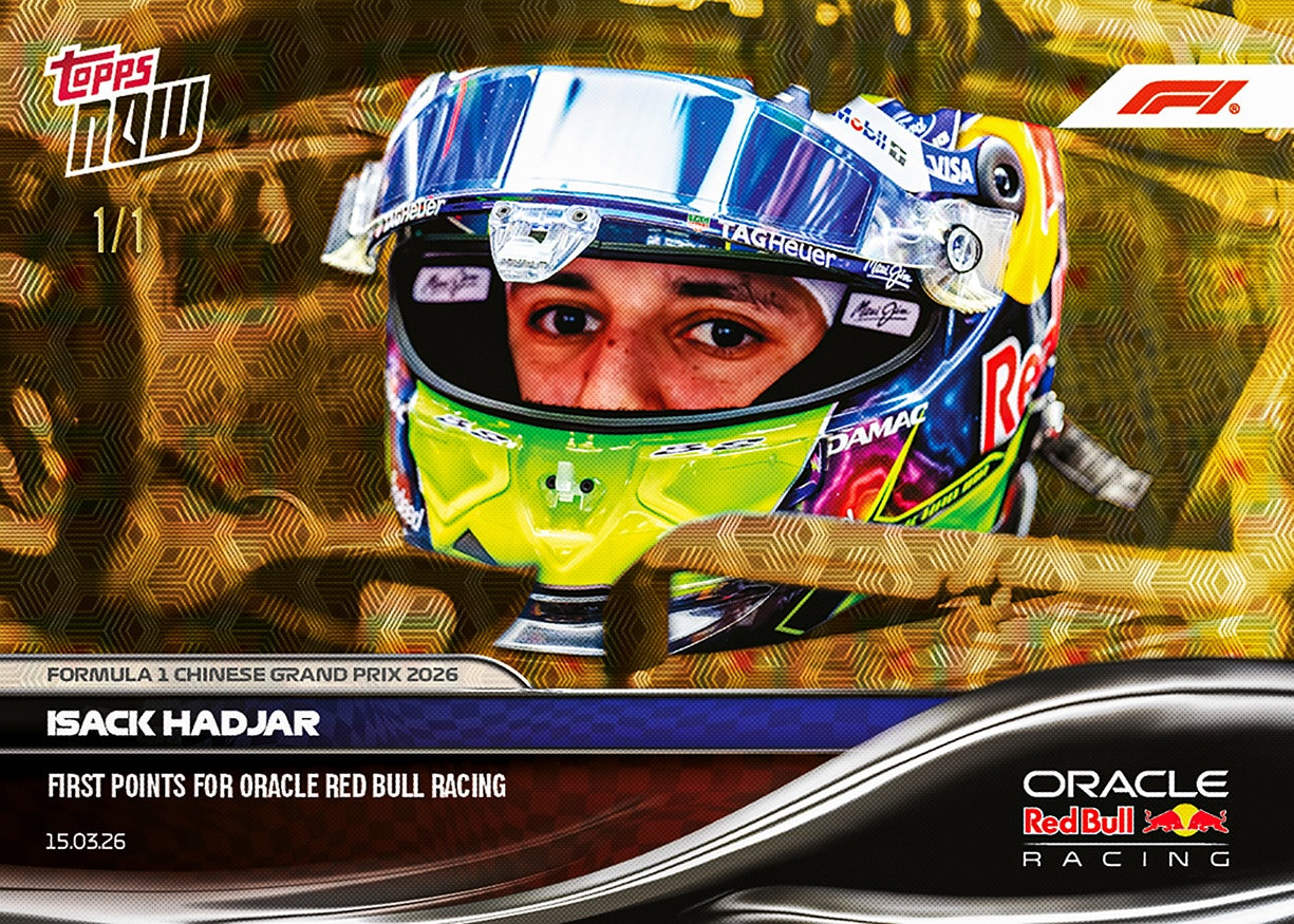 Isack Hadjar - 2026 Formula 1 Topps NOW - Card 20 - PR: 1275 - Image 2