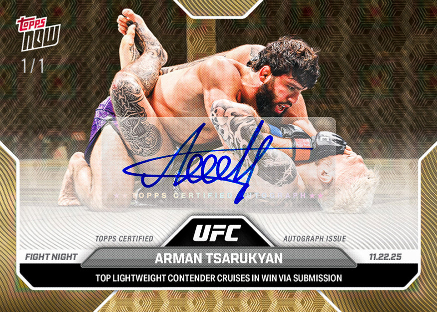 Arman Tsarukyan - 2025 UFC Topps NOW - Card 42 - PR: 508 - Image 2