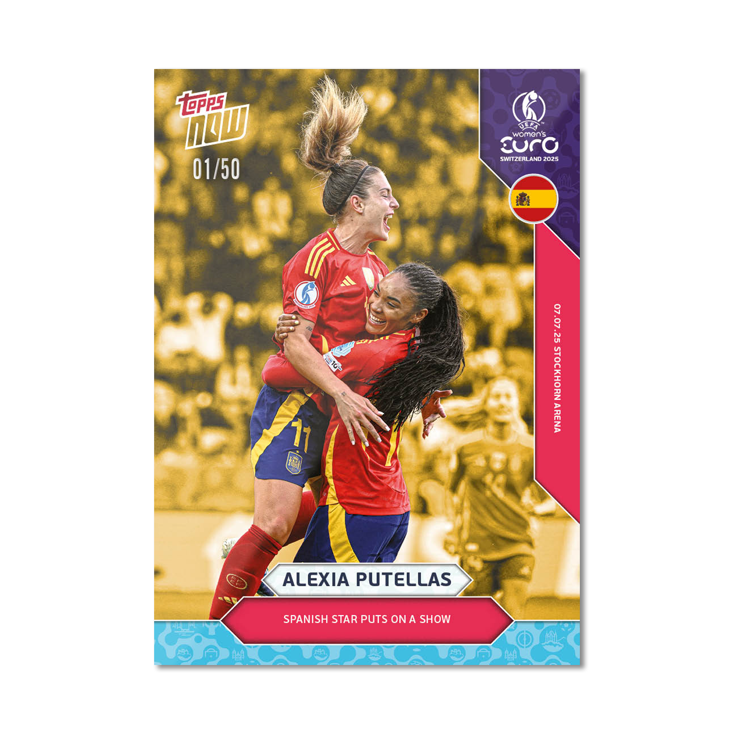 Alexia Putellas - UEFA Women’s EURO 2025™ Topps NOW - Card 9 - PR: 561 - Image 6
