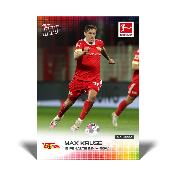 16 Penalties in a row - Bundesliga TOPPS NOW Card #41 - Print run: 80