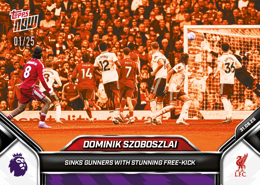Dominik Szoboszlai - 2025-26 Premier League Topps NOW - Card 16 - PR: 2114 - Image 5