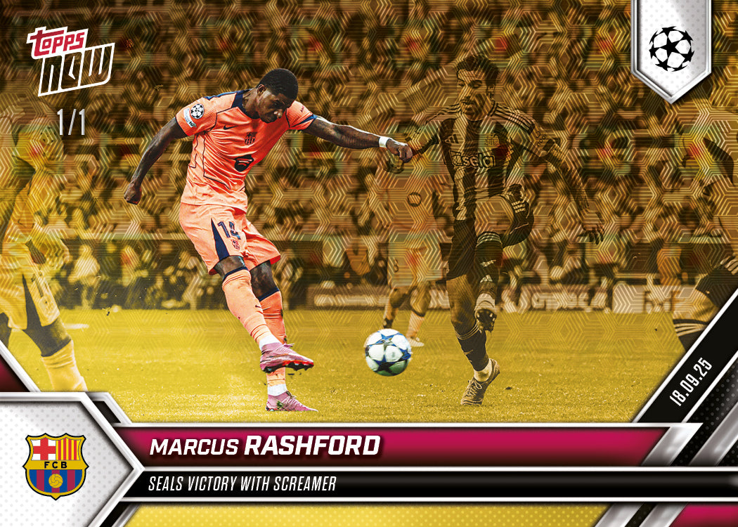 Marcus Rashford - 2025-26 UCL Topps NOW - Card 21 - PR: 514 - Image 2