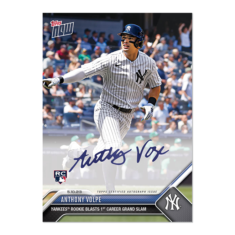 On-Card Autograph # to 99 or Lower - Anthony Volpe - 2023 MLB TOPPS NOW Card 264 - Image 3