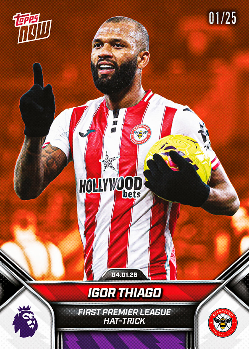 Igor Thiago - 2025-26 Premier League Topps NOW - Card 99 - PR: 268 - Image 5