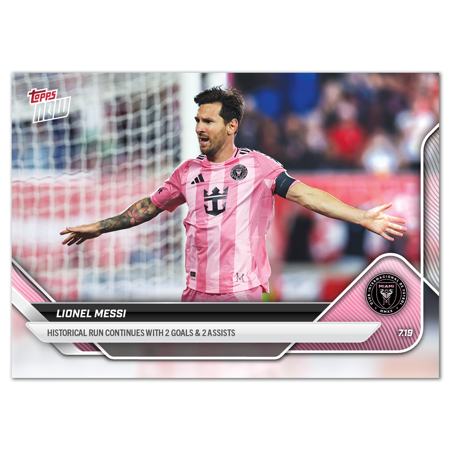 Lionel Messi - 2025 MLS Topps NOW - Card 67 - PR: 2209 - Image 2