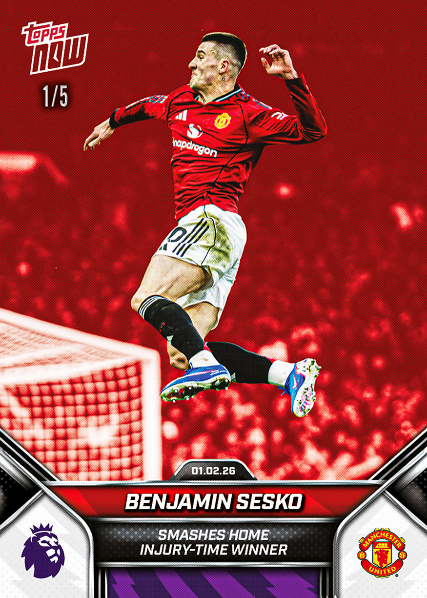 Benjamin Sesko - 2025-26 Premier League Topps NOW - Card 122 - PR: 978 - Image 3
