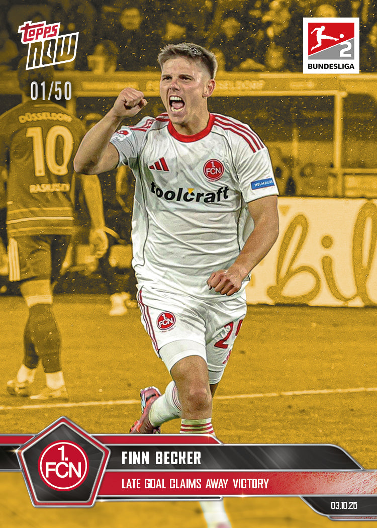 Finn Becker - 2025-26 Bundesliga Topps NOW - Card 36 - PR: 146 - Image 6