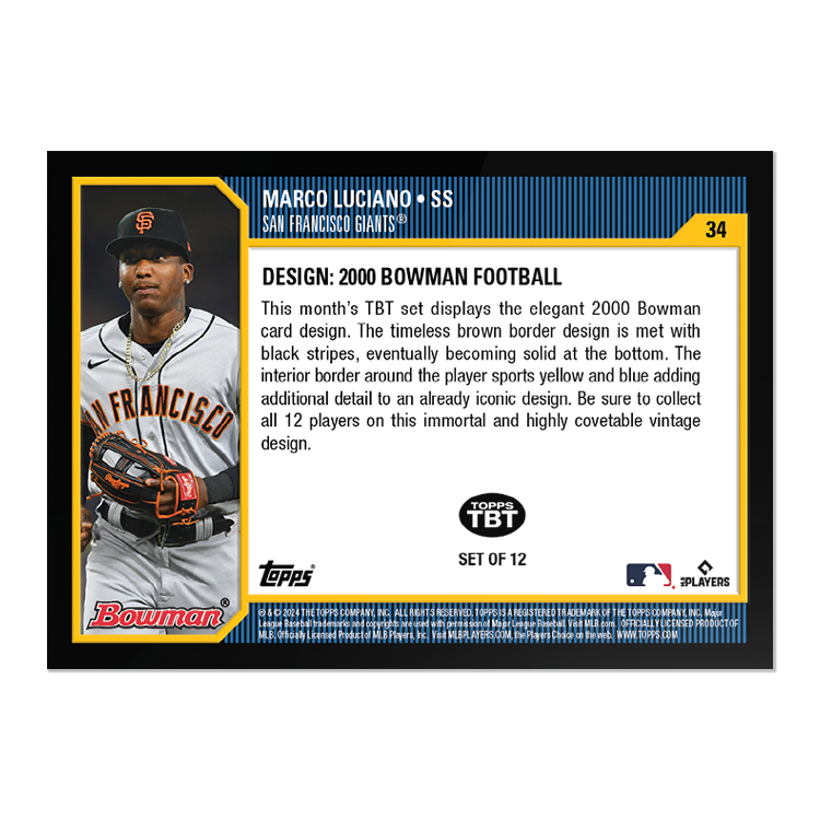 2024 Throwback Thursday Set #12 - 2000 Bowman Football - PR: 843 - Image 3