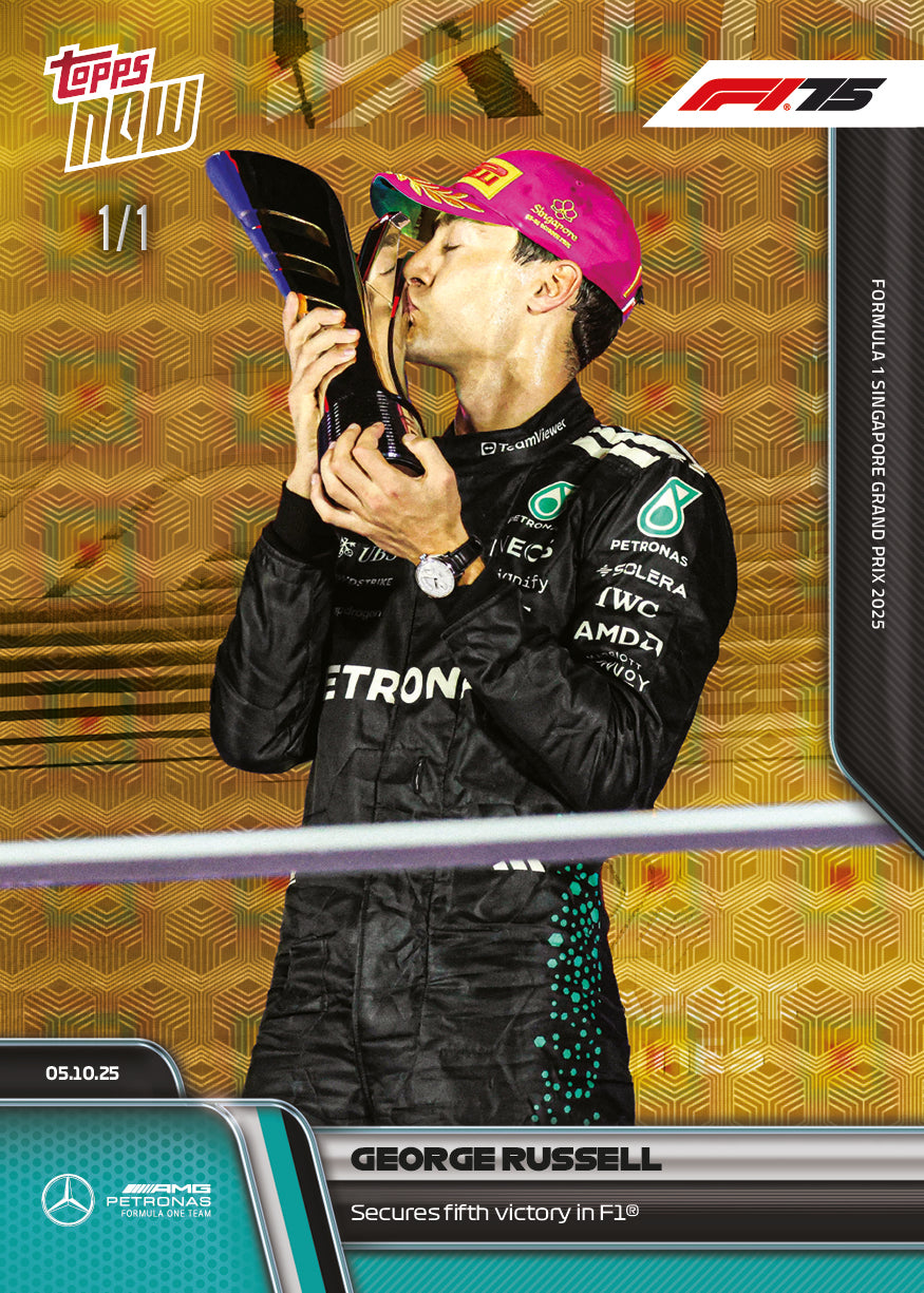 George Russell - 2025 Formula 1 Topps NOW - Card 67 - PR: 2978 - Image 2