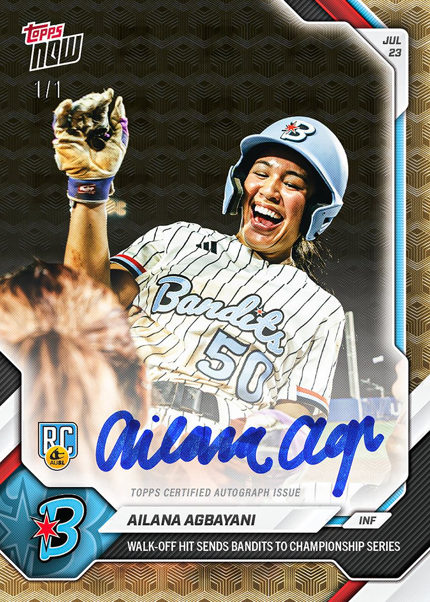 Alternative view of Ailana Agbayani - 2026 AUSL Topps NOW - Card 47 - PR: 1189