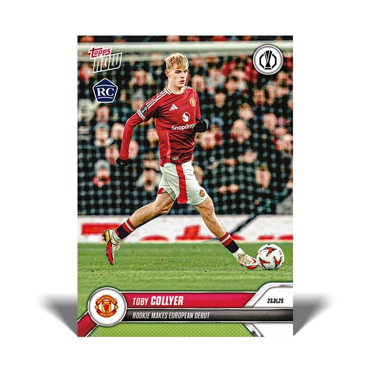 Toby Collyer - Rookie makes European debut - 24/25 UEL Topps NOW Card 11 - PR: 614