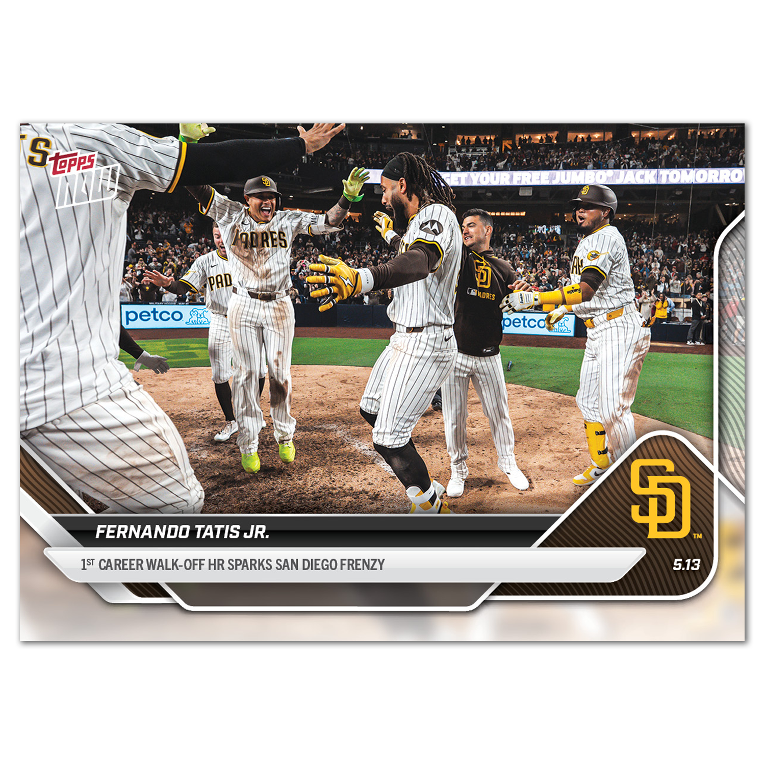 Fernando Tatis Jr. - 2025 MLB Topps NOW - Card 174 - PR: 1634 - Image 2