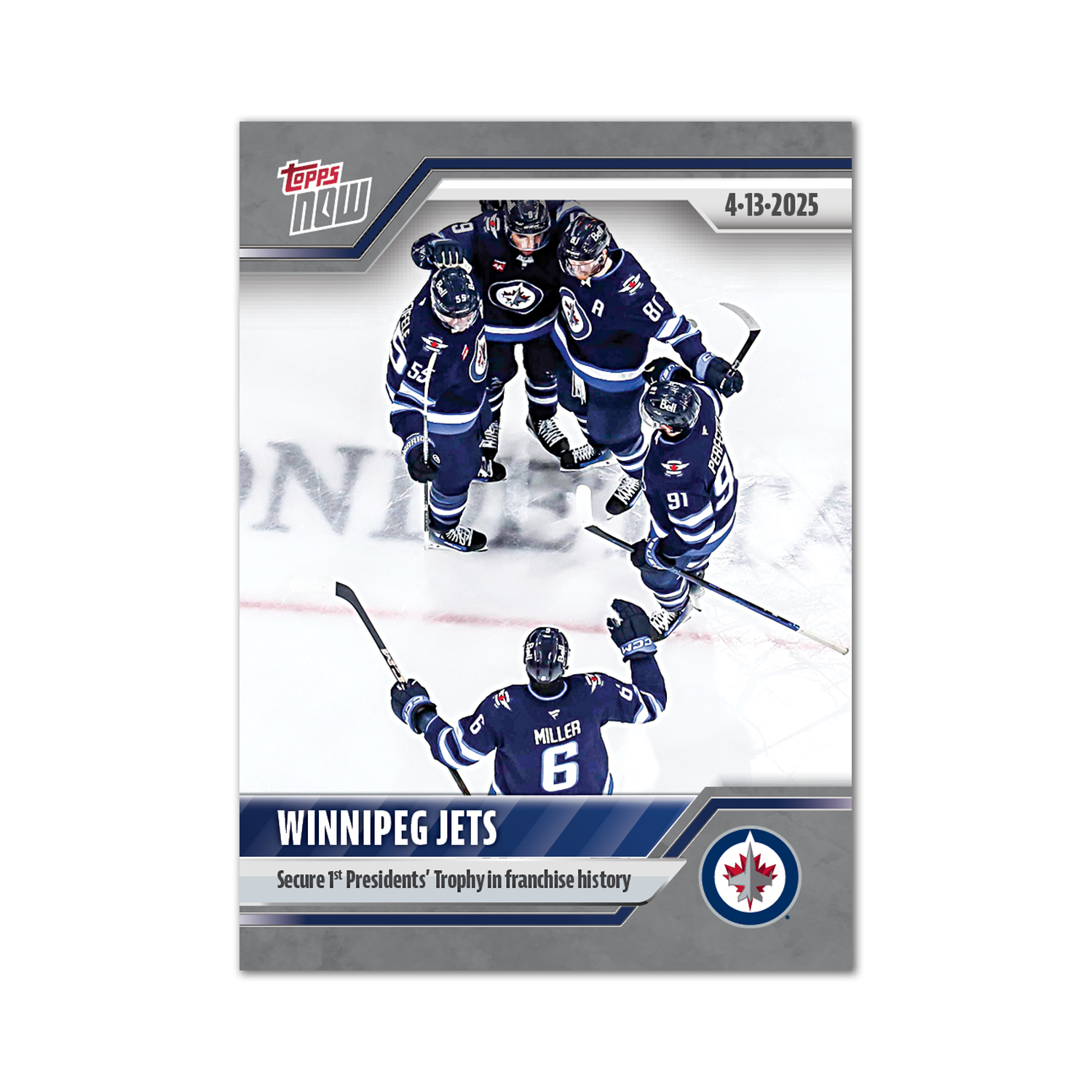 Winnipeg Jets - 2024-25 NHL Topps NOW - Sticker # 158 Pack - PR: 110