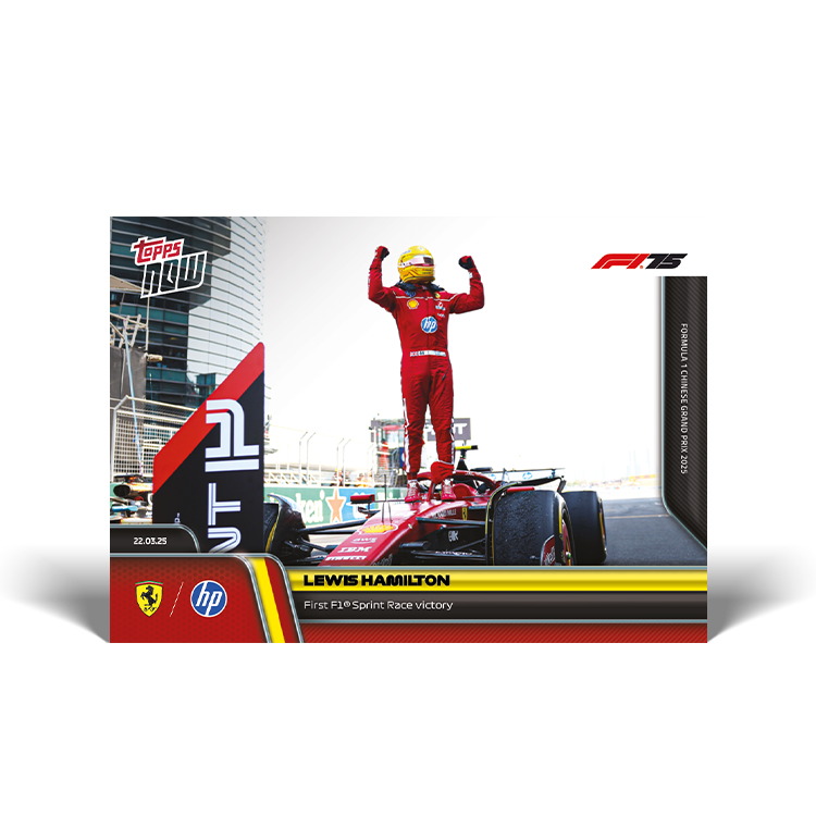 Lewis Hamilton - 2025 Formula 1 Topps NOW Card 20 - PR: 2509