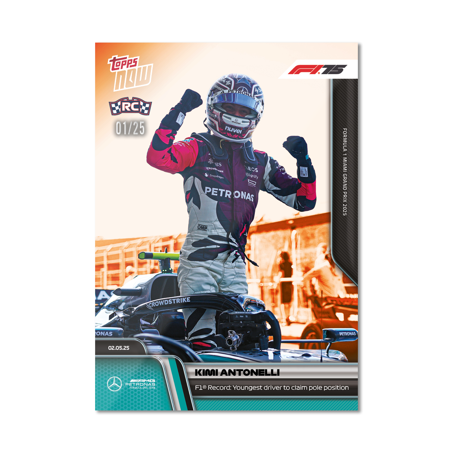 Kimi Antonelli - 2025 Formula 1 Topps NOW - Card 33 - PR: 5647 - Image 5