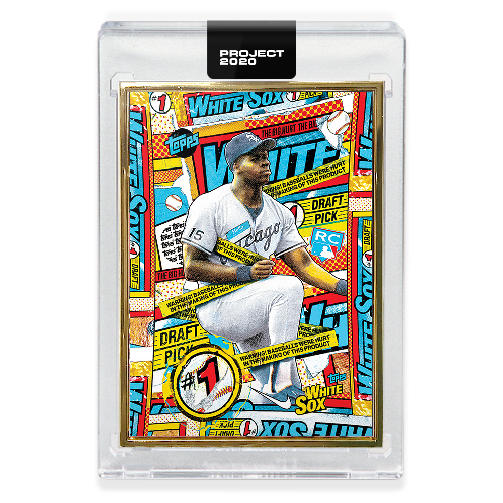 Topps PROJECT 2020 Card 160 - 1990 Frank Thomas by Tyson Beck - Print Run: 5101 - Image 2