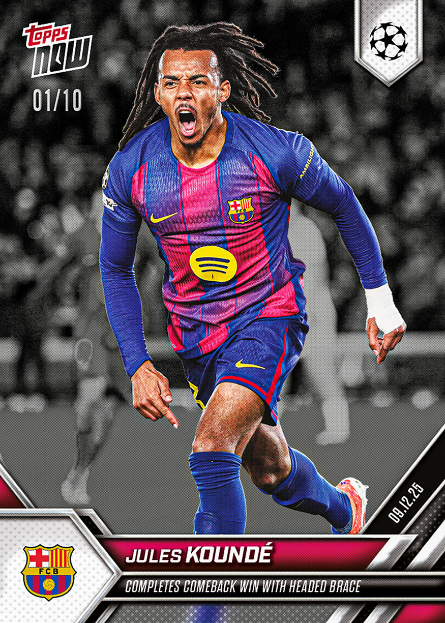 Jules Koundé - 2025-26 UCL Topps NOW - Card 64 - PR: 386 - Image 4