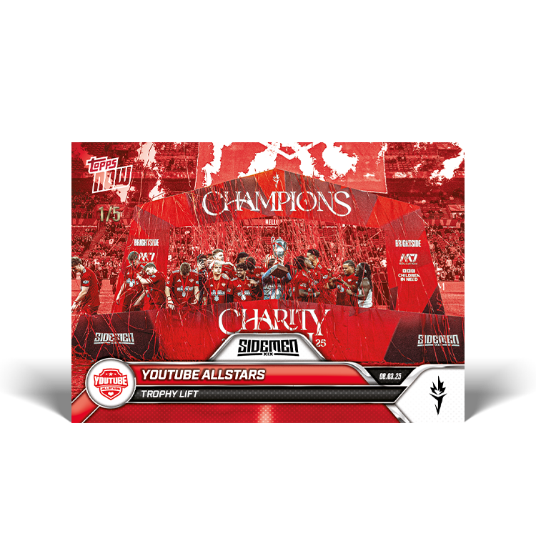 YouTube All Stars - 2025 Sidemen Charity Match Topps NOW Card 17 - PR: 192 - Image 3