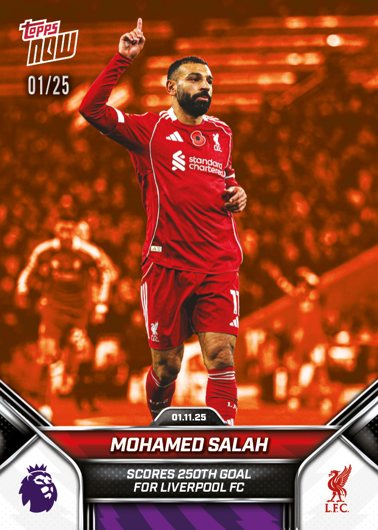 Mohamed Salah - 2025-26 Premier League Topps NOW - Card 46 - PR: 1406 - Image 6