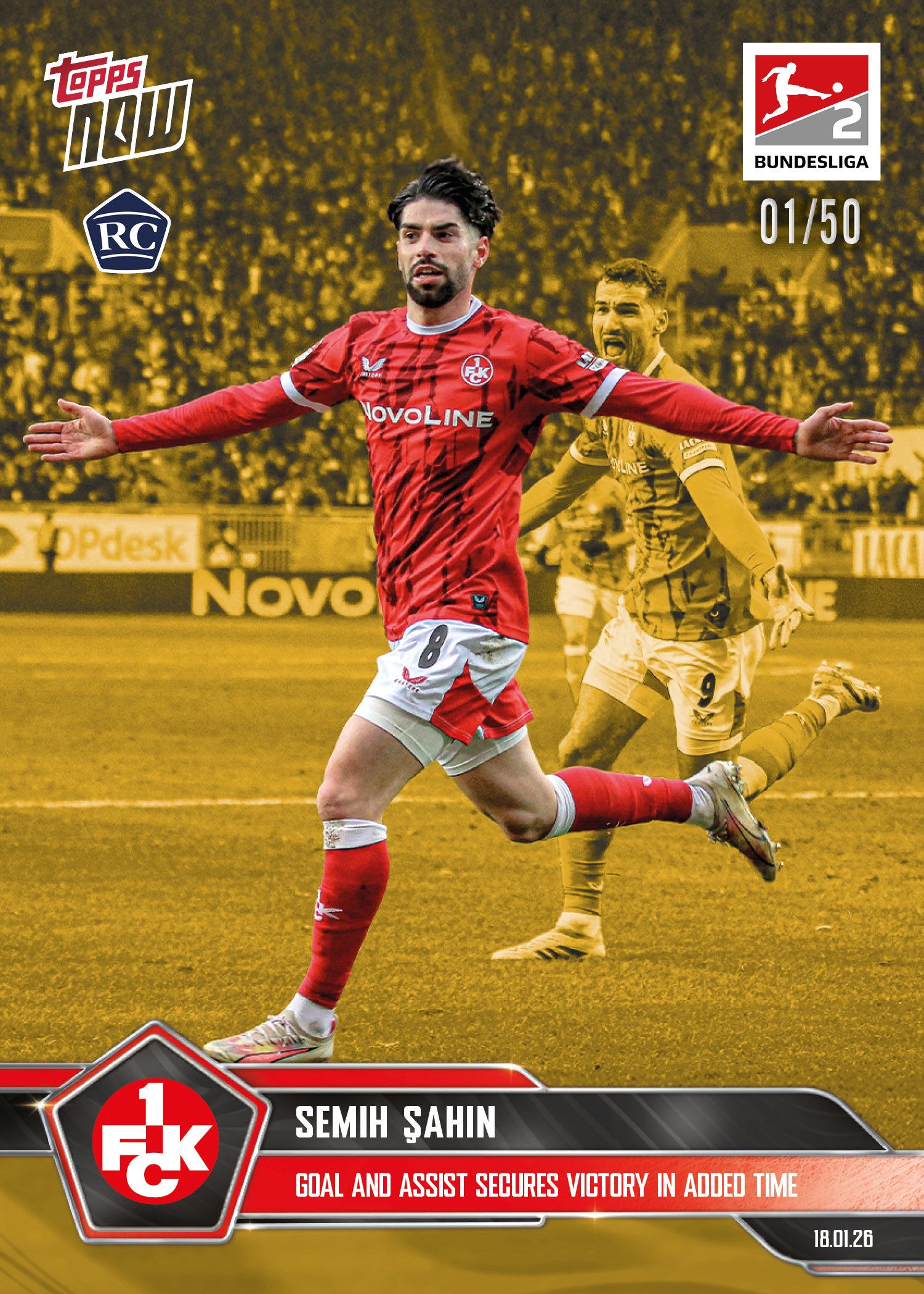 Semih Şahin - 2025-26 Bundesliga Topps NOW - Card 104 - PR: 448 - Image 6