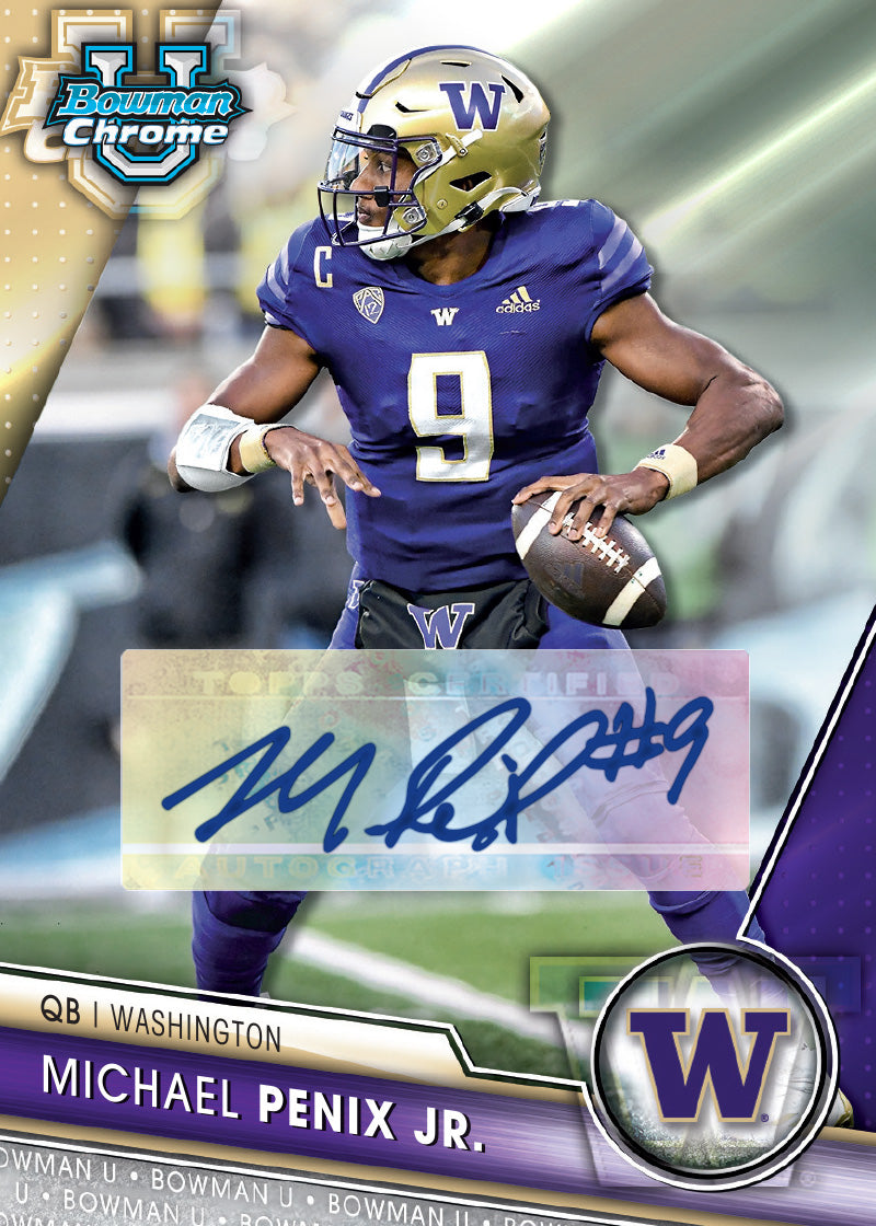 2023 Bowman University Chrome Football - HTA Box - Sealed Case - Image 7