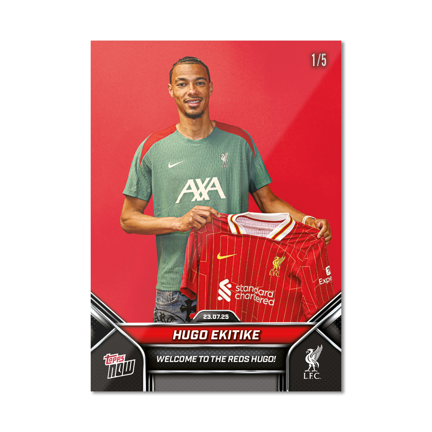 Hugo Ekitike - 2024-25 Liverpool Topps NOW - Card 2 - PR: 656 - Image 3