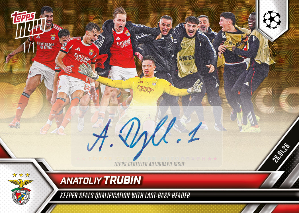Anatoliy Trubin - 2025-26 UCL Topps NOW - Card 81 - PR: 1716 - Image 2