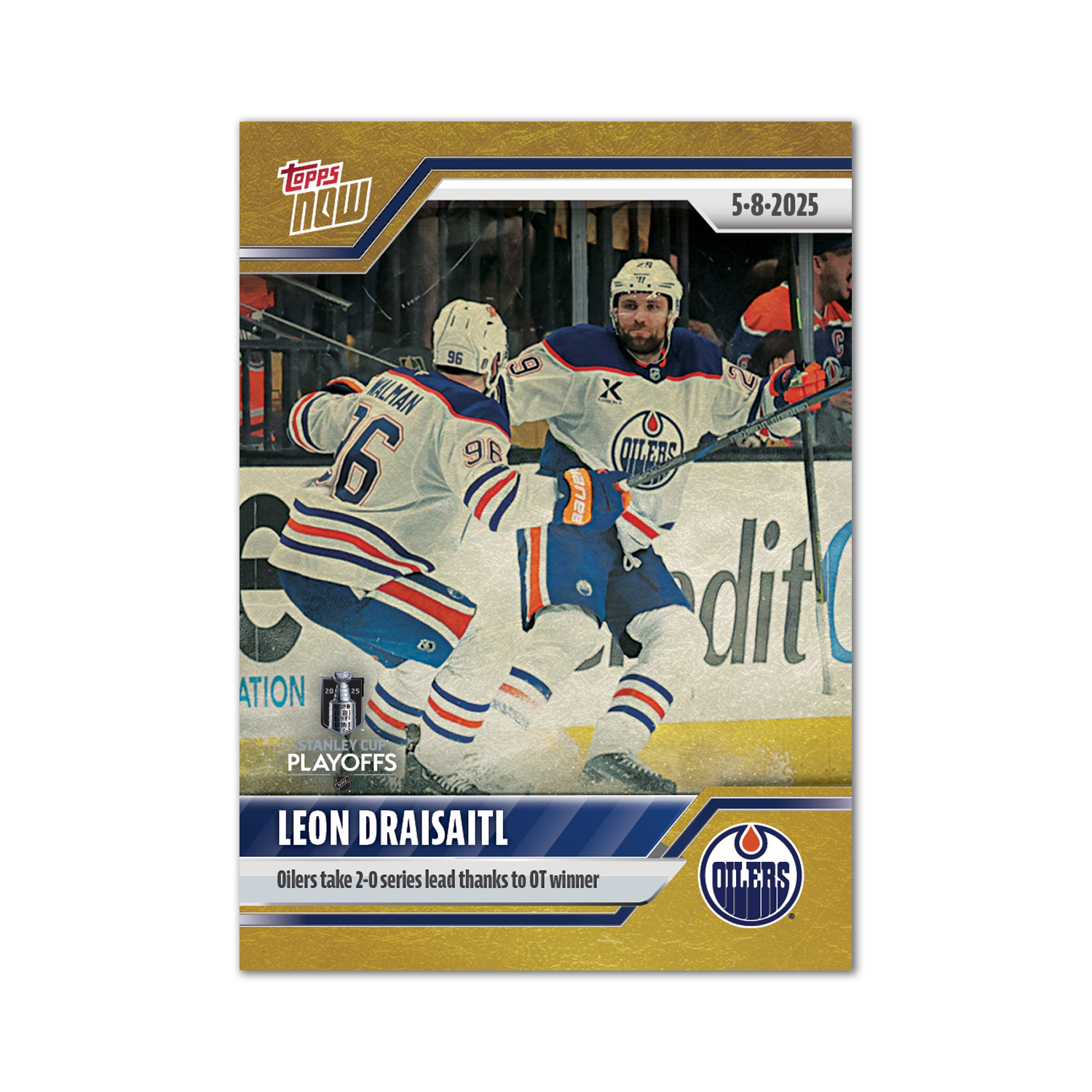 Leon Draisaitl - 2024-25 NHL Topps NOW - Sticker # 180 Pack - PR: 165 - Image 2