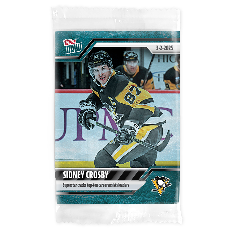 Sidney Crosby - 2024-25 NHL Topps NOW - Sticker # 123 Pack - PR: 395 - Image 3