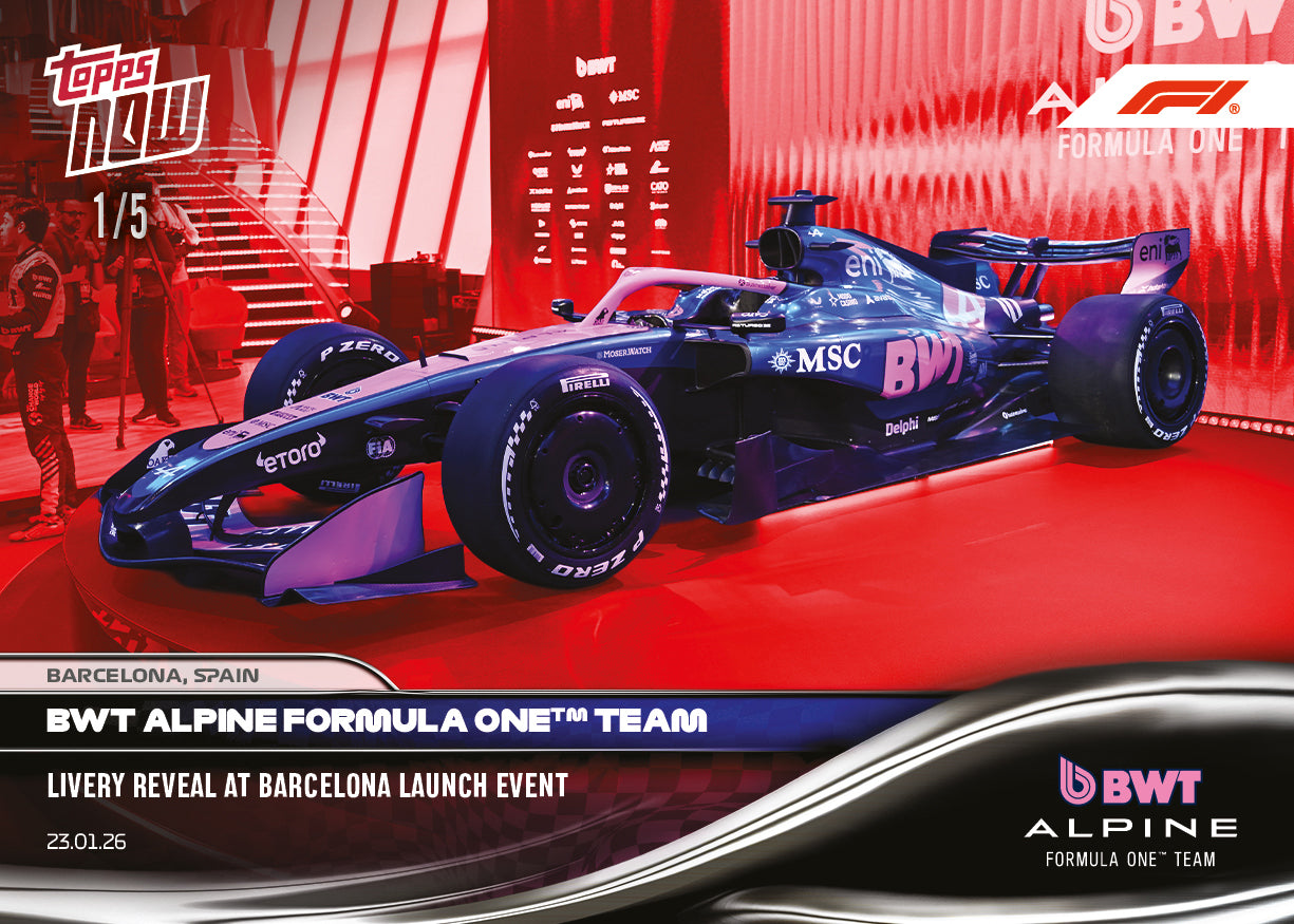 BWT Alpine F1 Team - 2026 Formula 1 Topps NOW - Card 5 - PR: 1264 - Image 4