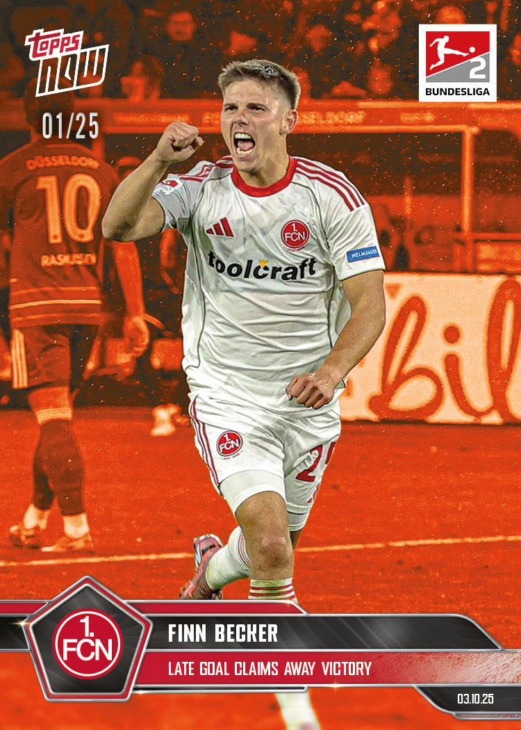 Finn Becker - 2025-26 Bundesliga Topps NOW - Card 36 - PR: 146 - Image 5
